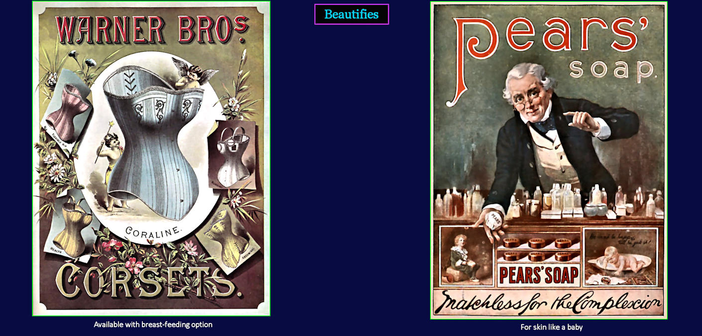 Beauty Product Ads, 1890